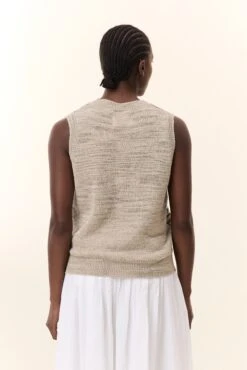 LEON & HARPER Pull Mundo Flower -LEON & HARPER Shop PULL MUNDO FLOWER BEIGE 5