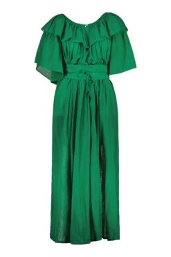 LEON & HARPER Robe Raeya Plain -LEON & HARPER Shop ROBE RAEYA PLAIN GREEN 10 1
