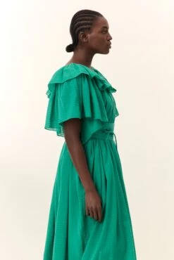 Robe Raeya Plain - Leon & Harper -LEON & HARPER Shop ROBE RAEYA PLAIN GREEN 6