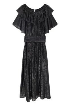 Robe Raeya Strp - Leon & Harper -LEON & HARPER Shop ROBE RAEYA STRP BLACK 10 1