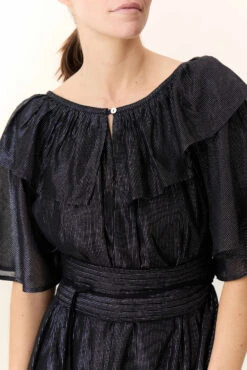 Robe Raeya Strp - Leon & Harper -LEON & HARPER Shop ROBE RAEYA STRP BLACK 4 1