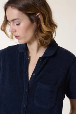 LEON & HARPER Robe Raquel Plain -LEON & HARPER Shop ROBE RAQUEL PLAIN CARBONE 4