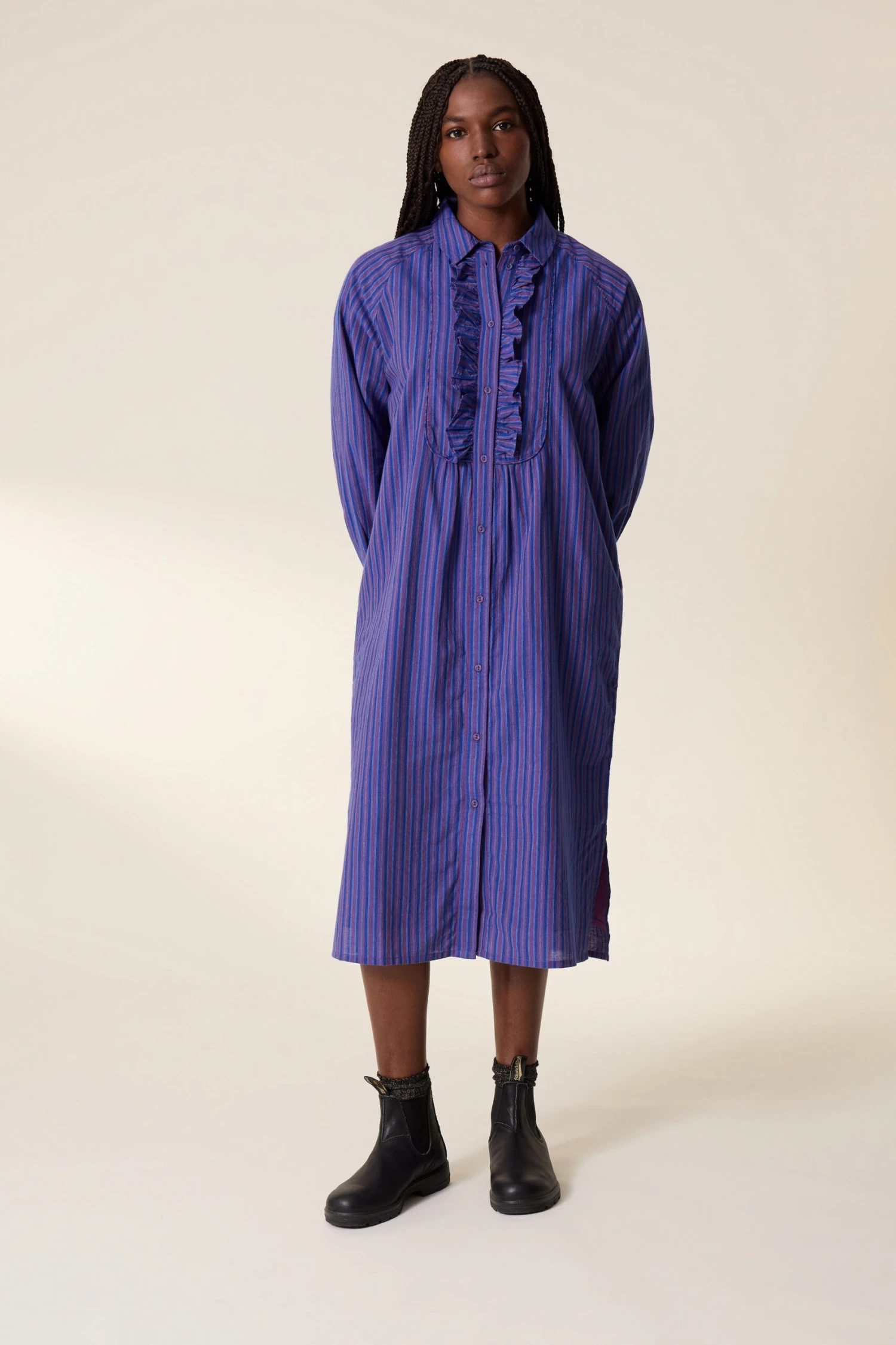 LEON & HARPER Robe Renna Stripe 1 LEON & HARPER Robe Renna Stripe