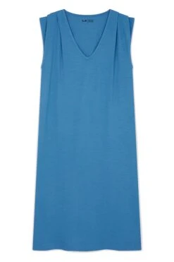 LEON & HARPER Robe Requin1 Plain -LEON & HARPER Shop ROBE REQUIN1 PLAIN SEA 10