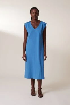 LEON & HARPER Robe Requin1 Plain -LEON & HARPER Shop ROBE REQUIN1 PLAIN SEA 5