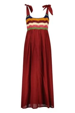 LEON & HARPER Robe Ricq Crochet -LEON & HARPER Shop ROBE RICQ CROCHET TOMATO 10