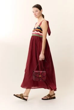 LEON & HARPER Robe Ricq Crochet -LEON & HARPER Shop ROBE RICQ CROCHET TOMATO 2