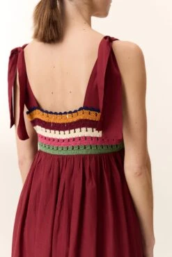 LEON & HARPER Robe Ricq Crochet -LEON & HARPER Shop ROBE RICQ CROCHET TOMATO 4