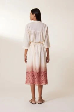 LEON & HARPER Robe Rimi T&D 8 LEON & HARPER Robe Rimi T&D -LEON & HARPER Shop ROBE RIMI T D CORAL 3