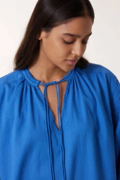 LEON & HARPER Robe Rire Plain -LEON & HARPER Shop ROBE RIRE PLAIN OCEAN 5