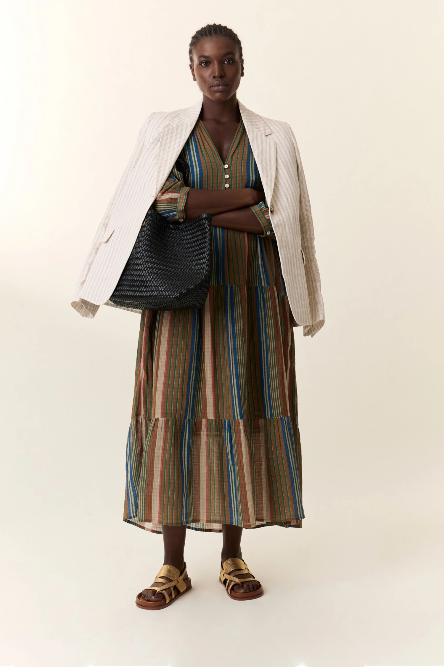 LEON & HARPER Robe Rozela Strp 5 LEON & HARPER Robe Rozela Strp - Image 5