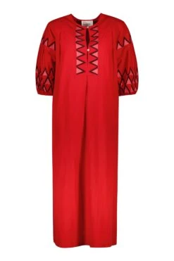 LEON & HARPER Robe Rudo Alpha -LEON & HARPER Shop ROBE RUDO ALPHA RED 10