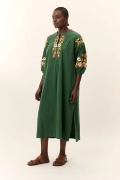 LEON & HARPER Robe Rudo Brd 10 LEON & HARPER Robe Rudo Brd -LEON & HARPER Shop ROBE RUDO BRD GREEN 5