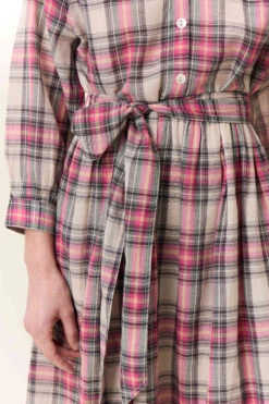 LEON & HARPER Robe Runa Crx -LEON & HARPER Shop ROBE RUNA CRX PINK 4