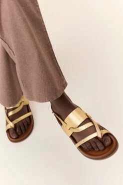 Front Page -LEON & HARPER Shop SANDALES CAPEL PLAIN GOLD 2