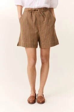 LEON & HARPER Short Quasar Strp -LEON & HARPER Shop SHORT QUASAR STRP BROWN 4