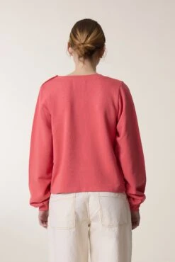 LEON & HARPER Sweat Sarah Plain -LEON & HARPER Shop SWEAT SARAH PLAIN CORAL 5