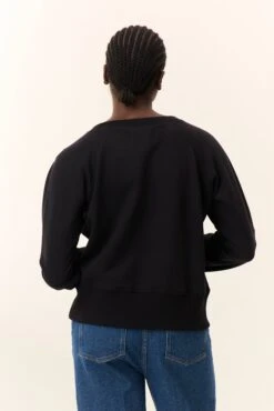 LEON & HARPER Sweat Shavi Flowers -LEON & HARPER Shop SWEAT SHAVI FLOWERS CARBONE 5