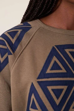 LEON & HARPER Sweat Shine Triangle -LEON & HARPER Shop SWEAT SHINE TRIANGLE SAGE 4