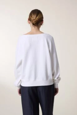 LEON & HARPER Sweat Shiva Vibes -LEON & HARPER Shop SWEAT SHIVA VIBES WHITE 5