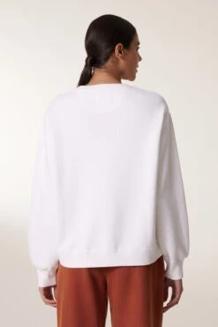 LEON & HARPER Sweat Sortie LVE -LEON & HARPER Shop SWEAT SORTIE LVE WHITE 3