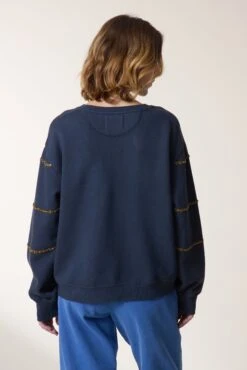 LEON & HARPER Sweat Sortie River 8 LEON & HARPER Sweat Sortie River -LEON & HARPER Shop SWEAT SORTIE RIVER CARBONE 3