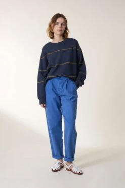 LEON & HARPER Sweat Sortie River 9 LEON & HARPER Sweat Sortie River -LEON & HARPER Shop SWEAT SORTIE RIVER CARBONE 4