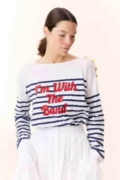 LEON & HARPER T-shirt Thilla Band 8 LEON & HARPER T-shirt Thilla Band -LEON & HARPER Shop T SHIRT THILLA BAND WHITE 4