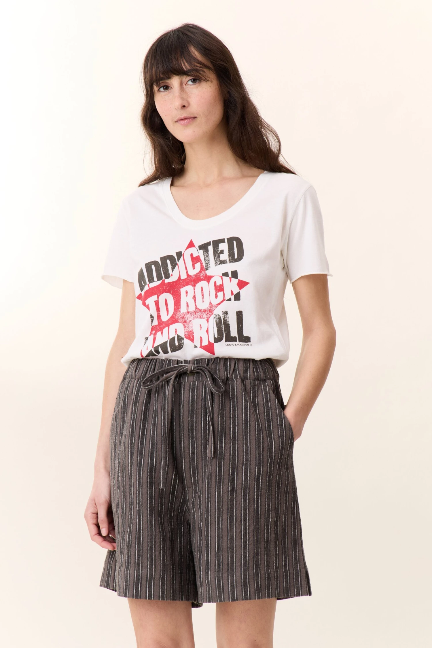 LEON & HARPER T-shirt Tizia Addict 1 LEON & HARPER T-shirt Tizia Addict