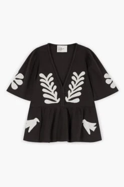 LEON & HARPER Top Chloe Birdy -LEON & HARPER Shop TOP CHLOE BIRDY CARBONE 10