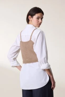 LEON & HARPER Top Mia Plain -LEON & HARPER Shop TOP MIA PLAIN BEIGE 3