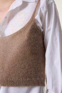 LEON & HARPER Top Mia Plain -LEON & HARPER Shop TOP MIA PLAIN BEIGE 4