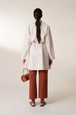 LEON & HARPER Trench Avumia Plain -LEON & HARPER Shop TRENCH AVUMIA PLAIN ECRU 3