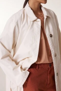 LEON & HARPER Trench Avumia Plain -LEON & HARPER Shop TRENCH AVUMIA PLAIN ECRU 5