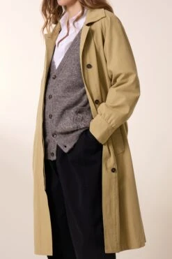 LEON & HARPER Trench Victorine PLN 13 LEON & HARPER Trench Victorine PLN -LEON & HARPER Shop TRENCH VICTORINE PLN CARAMEL 5