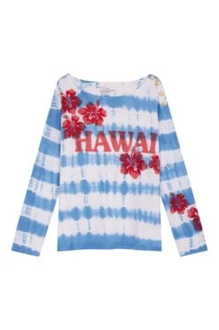 LEON & HARPER Tshirt Thilla Hawai -LEON & HARPER Shop TSHIRT THILLA HAWAI BLUE 10