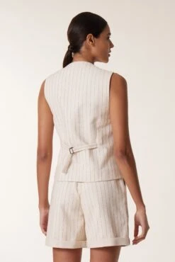 LEON & HARPER Veste Valet Vertic -LEON & HARPER Shop VESTE VALET VERTIC ECRU 3