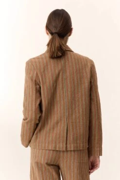 LEON & HARPER Veste Vela Strp -LEON & HARPER Shop VESTE VELA STRP BROWN 5