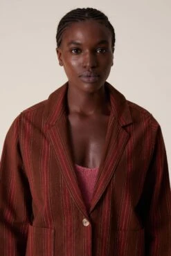 LEON & HARPER Veste Verla Matelas 8 LEON & HARPER Veste Verla Matelas -LEON & HARPER Shop VESTE VERLA MATELAS BROWN 4