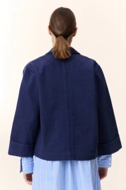 LEON & HARPER Veste Vincy Plain -LEON & HARPER Shop VESTE VINCY PLAIN BLUE 3