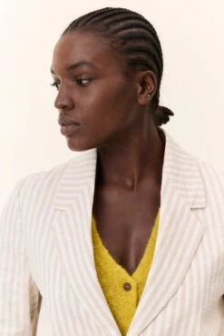 LEON & HARPER Veste Vione Strp 12 LEON & HARPER Veste Vione Strp -LEON & HARPER Shop VESTE VIONE STRP OFF WHITE 6